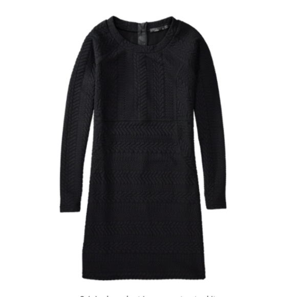 Prana Dresses & Skirts - Prana Black Long Sleeve Quileted Macee Dress